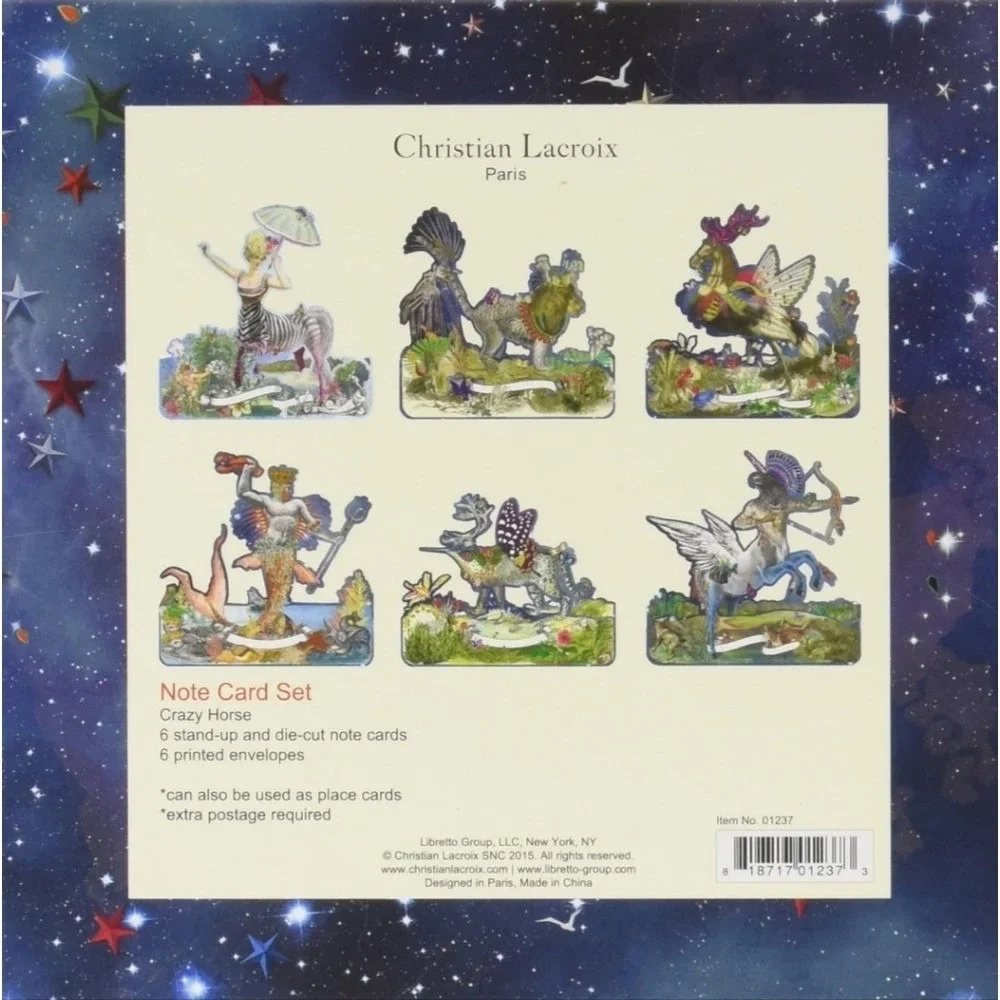 Christian Lacroix Fantasy‎ Animal Note Card Box Set Y2K Incomplete Set